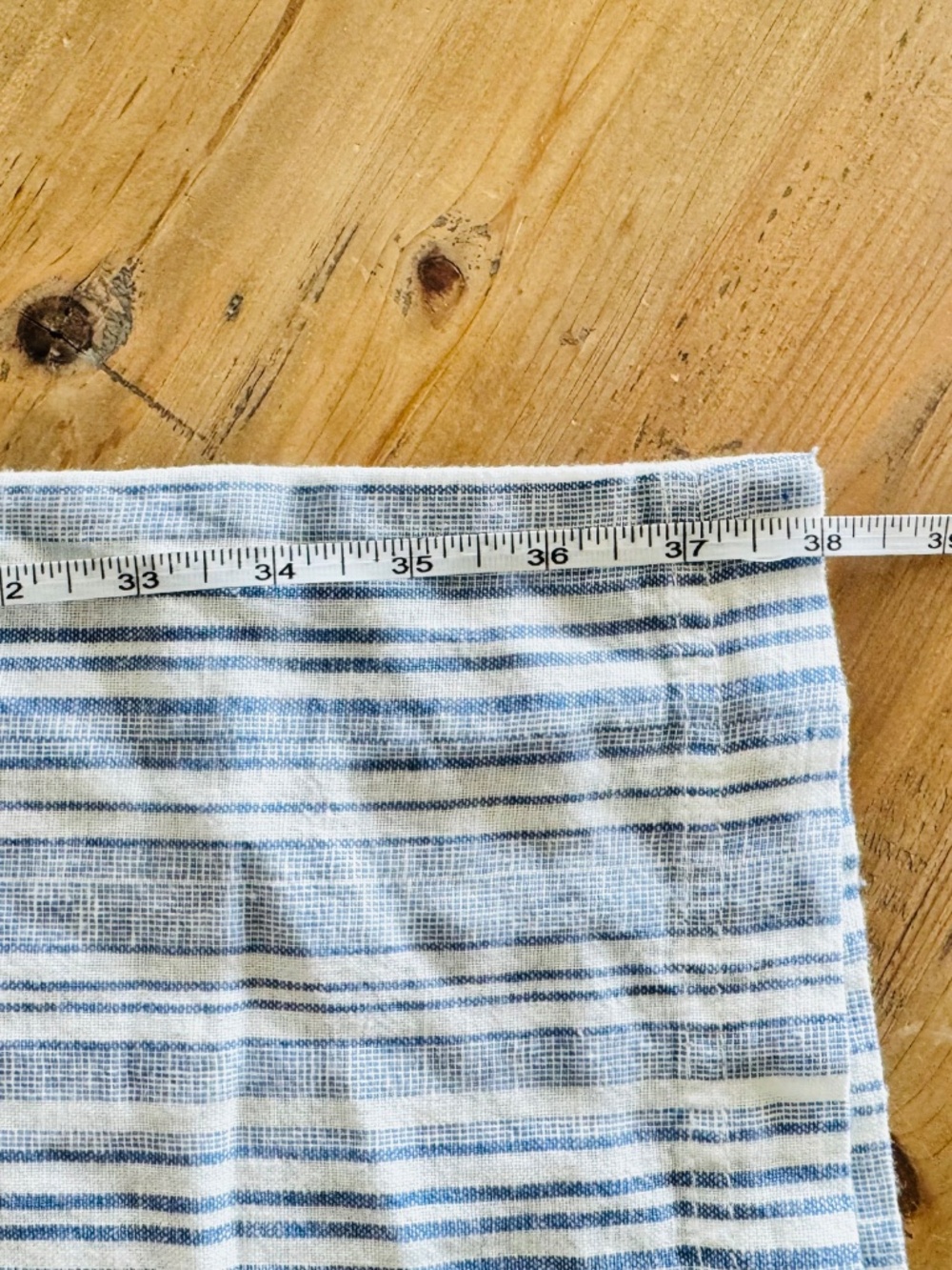 Gap Wide Leg Pants Women’s S Linen Blend Striped Blue White Elastic Waist New - Picture 12 of 12